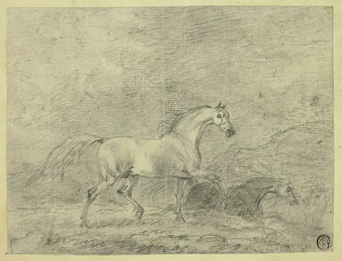 Framed Print : Horses, n.d. Creator: Sawrey Gilpin Framed Print : Horses, n.d. Creator: Sawrey Gilpin