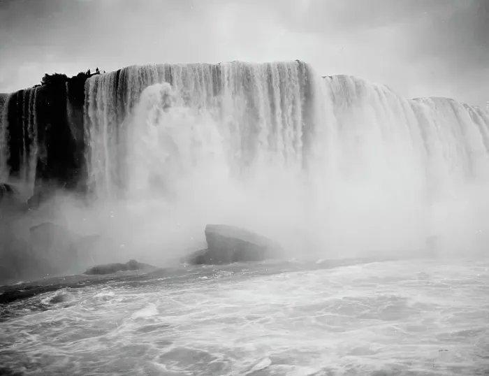 Framed Print : Horseshoe Fall, from Maid of the Mist, Niagara Falls, New York, ca 1900. Creator: Unknown Framed Print : Horseshoe Fall, from Maid of the Mist, Niagara Falls, New York, ca 1900. Creator: Unknown