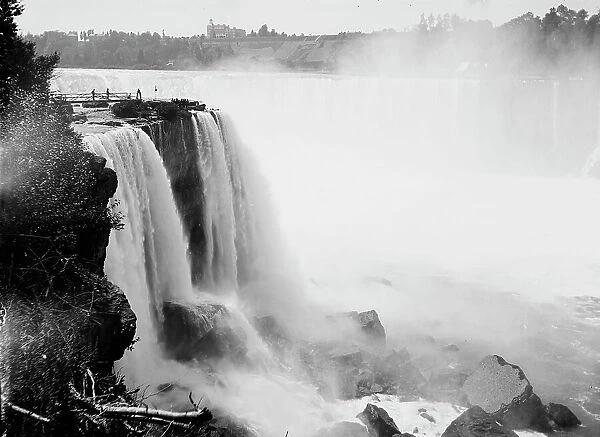 Horseshoe Falls from Goat Island, Niagara, between 1880 and 1897. Creator: William H. Jackson
