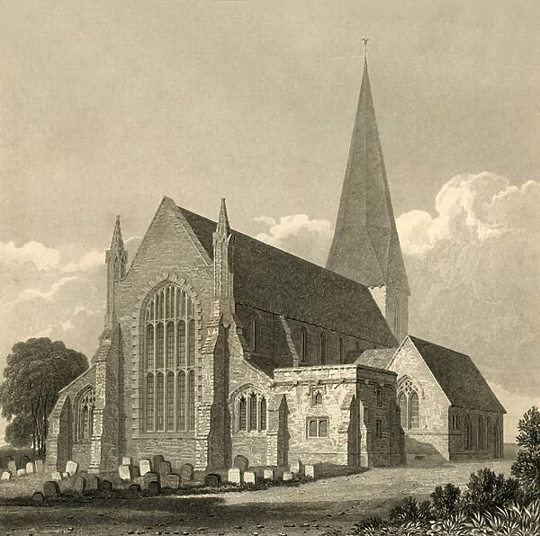 Horsham Church, 1835. Creator: Charles J Smith
