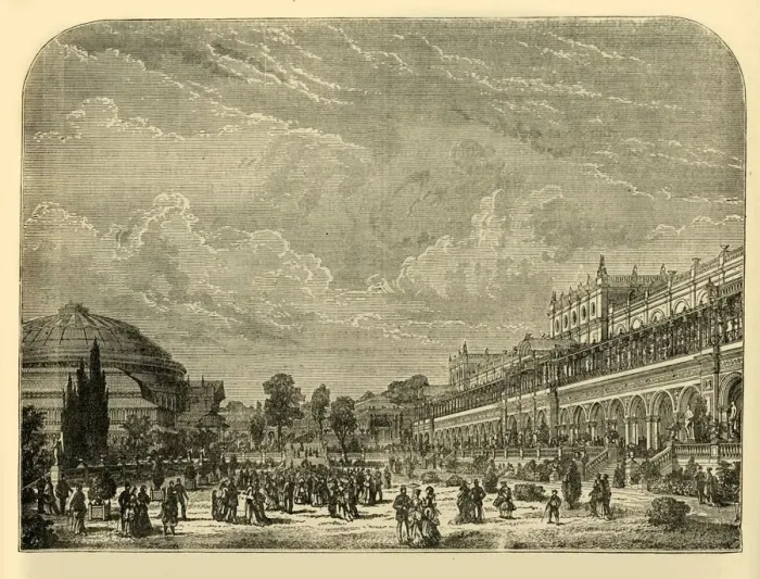 Framed Print : The Horticultural Garden and Exhibition Building, c1876. Creator: Unknown Framed Print : The Horticultural Garden and Exhibition Building, c1876. Creator: Unknown