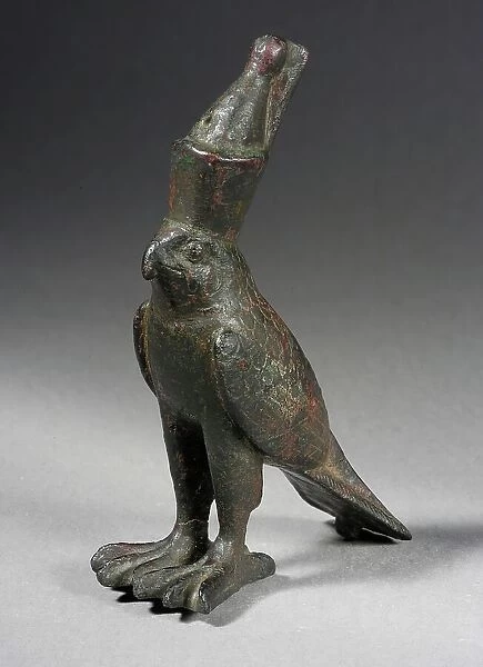 Horus Falcon Figurine, Late Period-Ptolemaic Period (711-30 BCE). Creator: Unknown