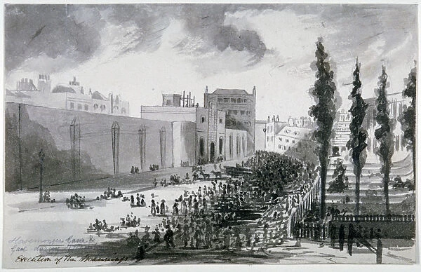 Hosemonger Lane and Gaol, Southwark, London, 1849