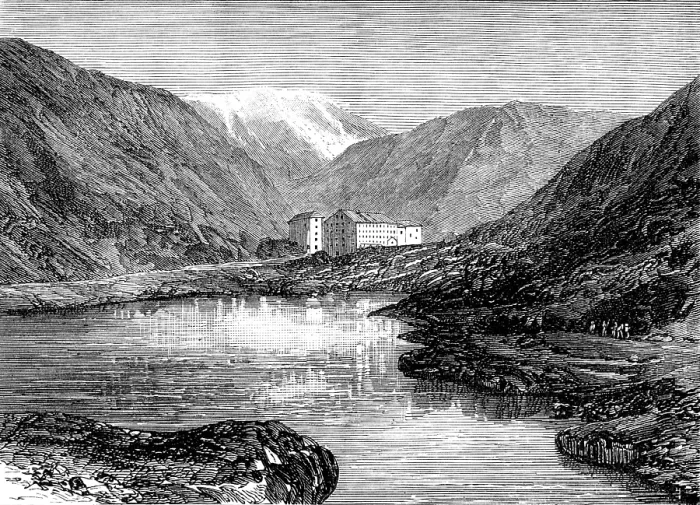 Framed Print : Hospice of St. Bernard, 1883. Creator: Unknown Framed Print : Hospice of St. Bernard, 1883. Creator: Unknown