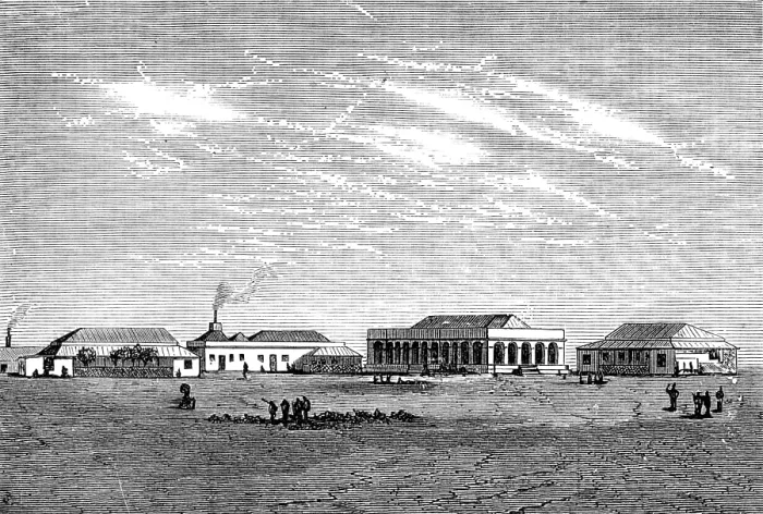 Framed Print : Hospital, Ascension Island, 1874. Creator: Unknown Framed Print : Hospital, Ascension Island, 1874. Creator: Unknown