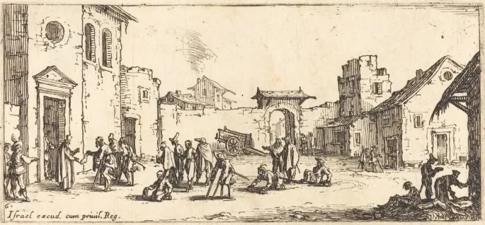 Framed Print : The Hospital, c. 1633. Creator: Jacques Callot Framed Print : The Hospital, c. 1633. Creator: Jacques Callot
