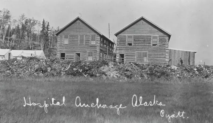 Framed Print : Hospital, between c1900 and c1930. Creator: Unknown Framed Print : Hospital, between c1900 and c1930. Creator: Unknown