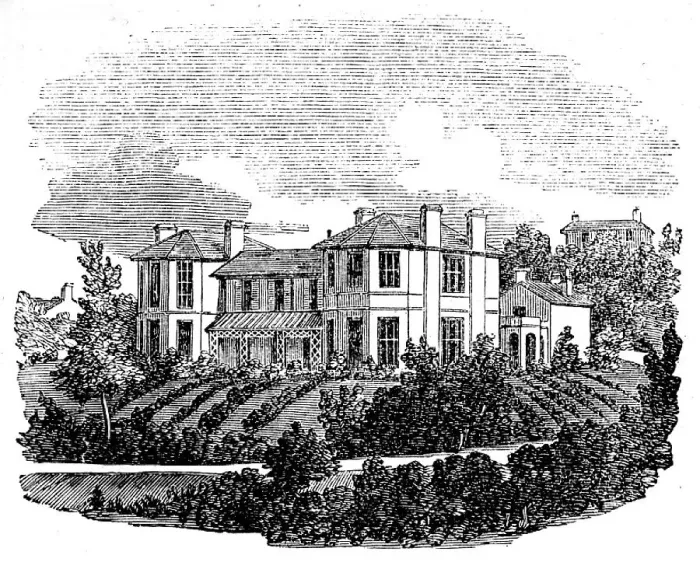 Framed Print : Hospital for Consumption, Torquay, 1858. Creator: Unknown Framed Print : Hospital for Consumption, Torquay, 1858. Creator: Unknown
