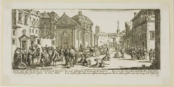 Framed Print : The Hospital, plate fifteen from The Large Miseries of War, n.d. Creator: Gerard van Schagen Framed Print : The Hospital, plate fifteen from The Large Miseries of War, n.d. Creator: Gerard van Schagen