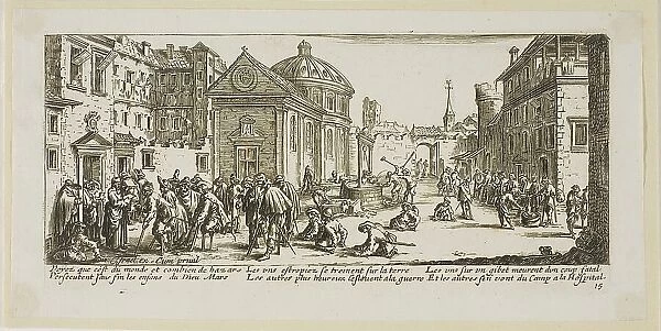 The Hospital, plate fifteen from The Large Miseries of War, n.d. Creator: Gerard van Schagen