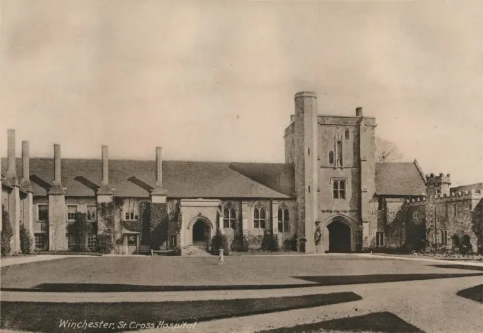 Framed Print : Hospital of St Cross, Winchester, Hampshire, early 20th century(?) Framed Print : Hospital of St Cross, Winchester, Hampshire, early 20th century(?)