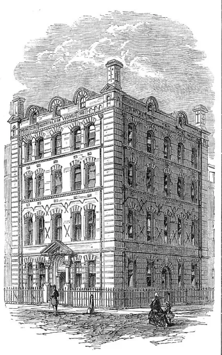 Framed Print : The Hospital for Women, Soho-Square, 1864. Creator: Unknown Framed Print : The Hospital for Women, Soho-Square, 1864. Creator: Unknown