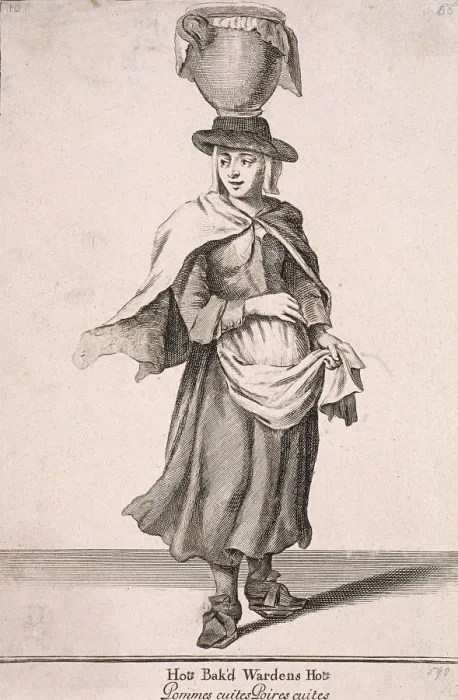 Framed Print : Hot Bak d Wardens Hot, Cries of London, (c1688?) Framed Print : Hot Bak d Wardens Hot, Cries of London, (c1688?)
