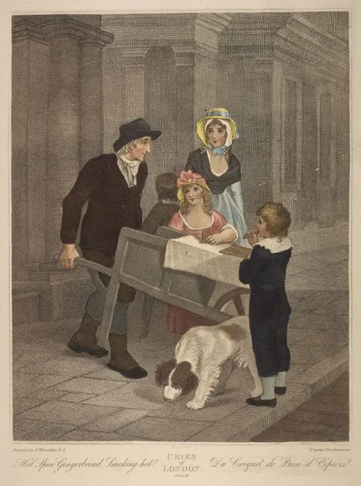 Framed Print : Hot Spice Gingerbread Smoking hot!, Cries of London, c1870 Framed Print : Hot Spice Gingerbread Smoking hot!, Cries of London, c1870