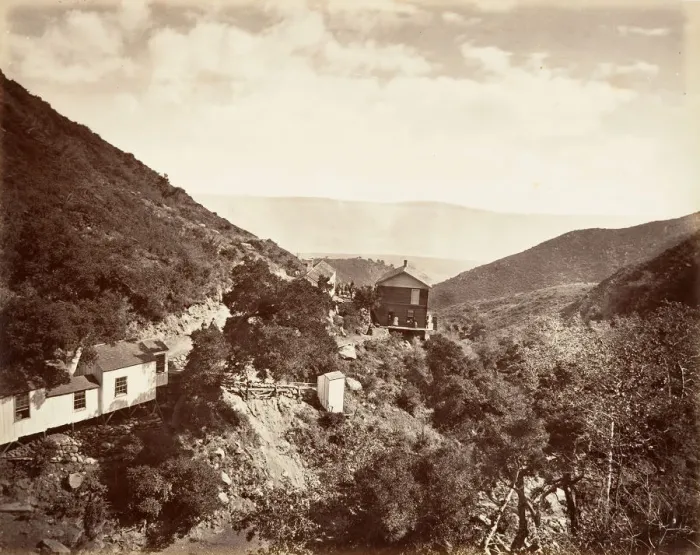 Framed Print : Hot Sulphur Springs, Santa Barbara, 1876, printed ca. 1876 Framed Print : Hot Sulphur Springs, Santa Barbara, 1876, printed ca. 1876