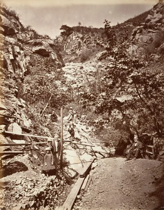 Framed Print : Hot Sulphur Springs, Santa Barbara, 1876, printed ca. 1876 Framed Print : Hot Sulphur Springs, Santa Barbara, 1876, printed ca. 1876