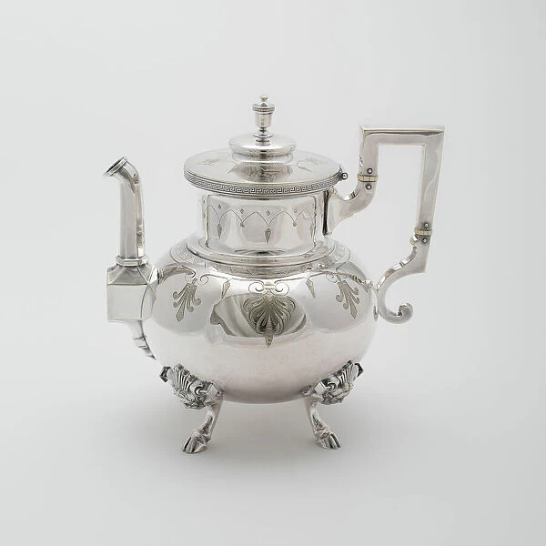 Hot Water Kettle, part of Tea and Coffee Set, 1878. Creator: Rogers Smith and Company