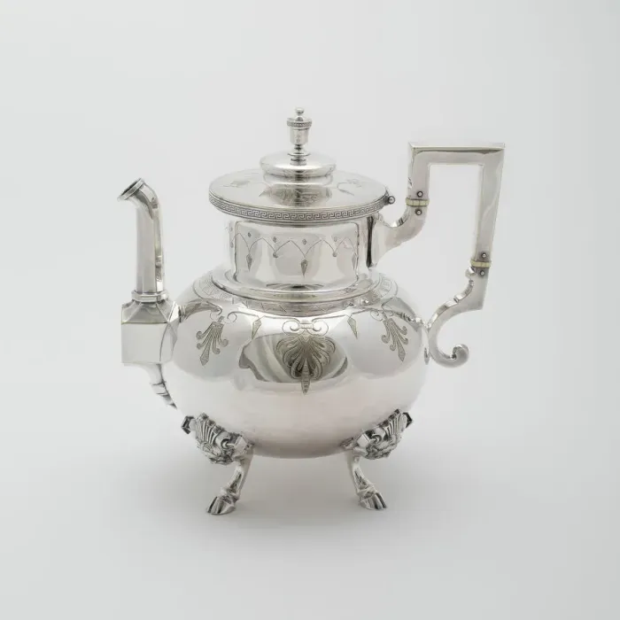 Framed Print : Hot Water Kettle, part of Tea and Coffee Set, 1878. Creator: Rogers Smith and Company Framed Print : Hot Water Kettle, part of Tea and Coffee Set, 1878. Creator: Rogers Smith and Company