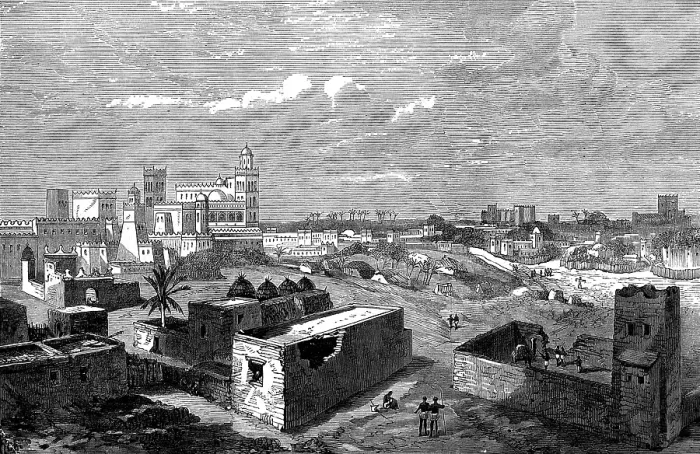 Framed Print : Hota, the capital of Lahej, near Aden, 1873. Creator: Unknown Framed Print : Hota, the capital of Lahej, near Aden, 1873. Creator: Unknown