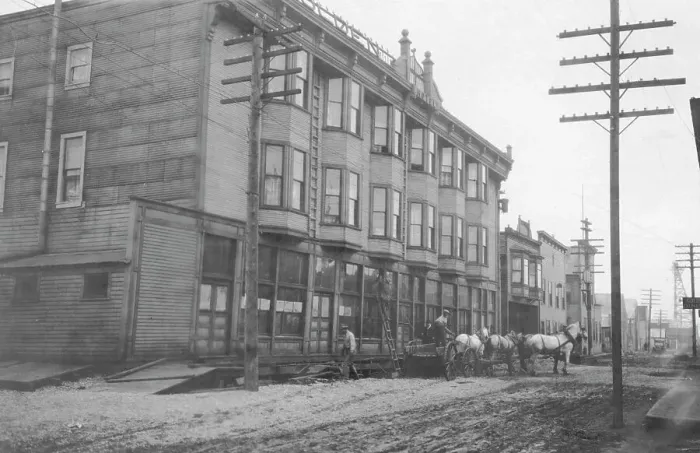 Framed Print : Hotel, between c1900 and 1916. Creator: Unknown Framed Print : Hotel, between c1900 and 1916. Creator: Unknown