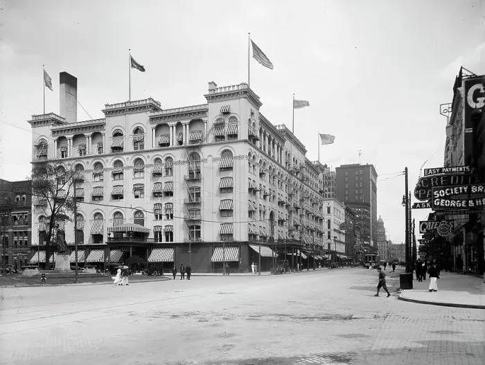 Framed Print : Hotel Cadillac, Detroit, Mich. between 1900 and 1915. Creator: Unknown Framed Print : Hotel Cadillac, Detroit, Mich. between 1900 and 1915. Creator: Unknown