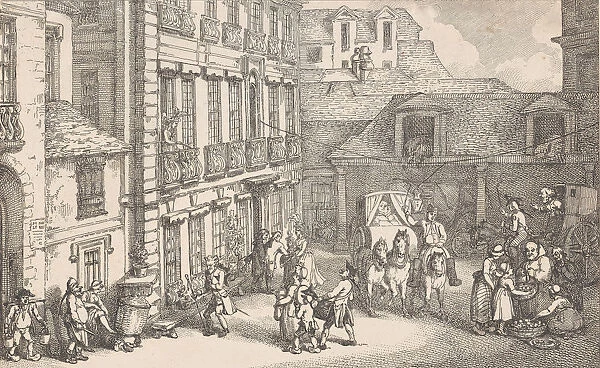 Hotel d'Hambourgh, Quartiere St. Germain a Paris, 1789. 1789. Creator: Thomas Rowlandson
