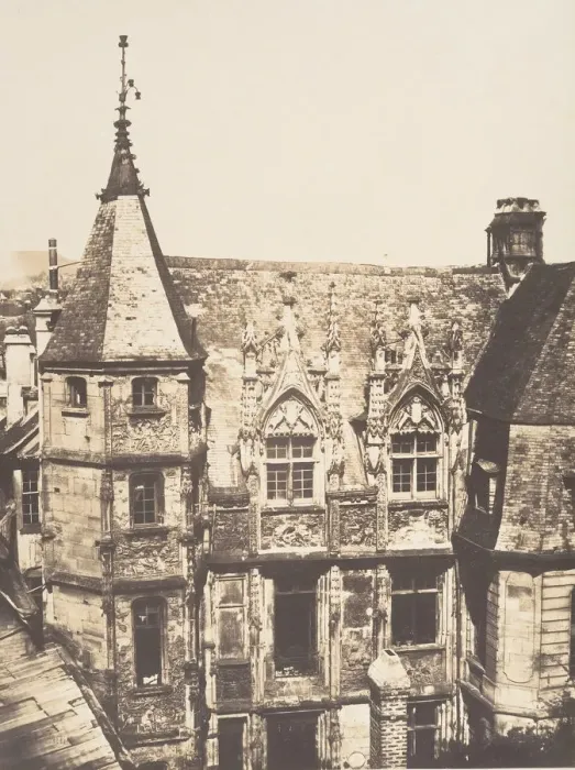 Framed Print : Hotel du Bourgtheroulde, Rouen, 1852-54. Creator: Edmond Bacot Framed Print : Hotel du Bourgtheroulde, Rouen, 1852-54. Creator: Edmond Bacot