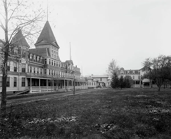 Hotel Egnew and bath house, Mt. Clemens, between 1880 and 1899. Creator: Unknown