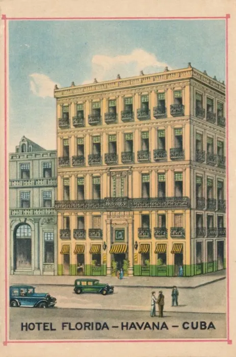 Framed Print : Hotel Florida - Havana - Cuba, c1910 Framed Print : Hotel Florida - Havana - Cuba, c1910
