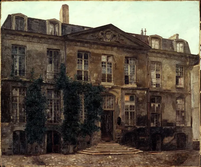 Framed Print : Hotel Le Brun, rue du Cardinal-Lemoine, c1898. Creator: Leon Cugnet Framed Print : Hotel Le Brun, rue du Cardinal-Lemoine, c1898. Creator: Leon Cugnet