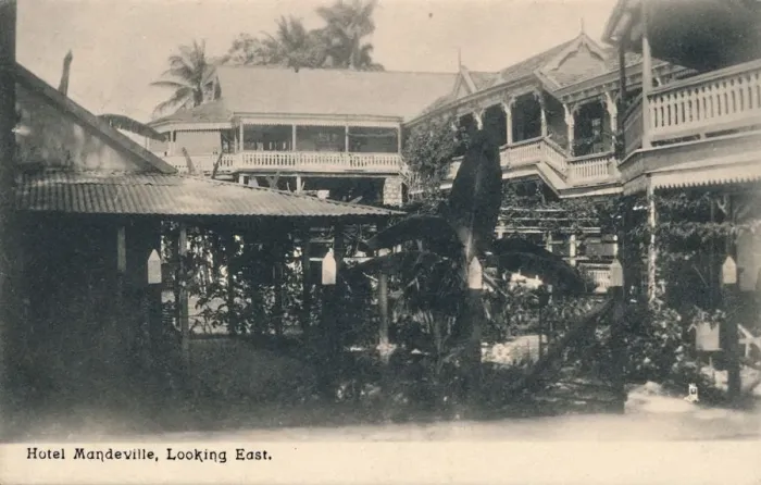 Framed Print : Hotel Mandeville, Looking East, Jamaica, c1913. Creator: Unknown Framed Print : Hotel Mandeville, Looking East, Jamaica, c1913. Creator: Unknown