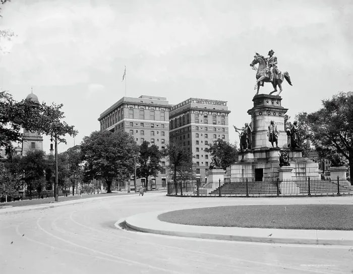 Framed Print : Hotel Richmond from the Capitol, Richmond, Va. c.between 1910 and 1920. Creator: Unknown Framed Print : Hotel Richmond from the Capitol, Richmond, Va. c.between 1910 and 1920. Creator: Unknown