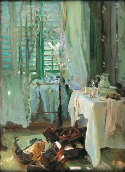 Framed Print : The hotel room. Artist: Sargent, John Singer (1856-1925) Framed Print : The hotel room. Artist: Sargent, John Singer (1856-1925)