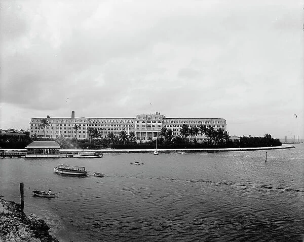 Hotel Royal Palm from the bay, Miami, Fla. between 1880 and 1901. Creator: Unknown