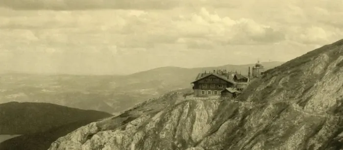 Framed Print : Hotel on the Schneeberg, Lower Austria, c1935. Creator: Unknown Framed Print : Hotel on the Schneeberg, Lower Austria, c1935. Creator: Unknown