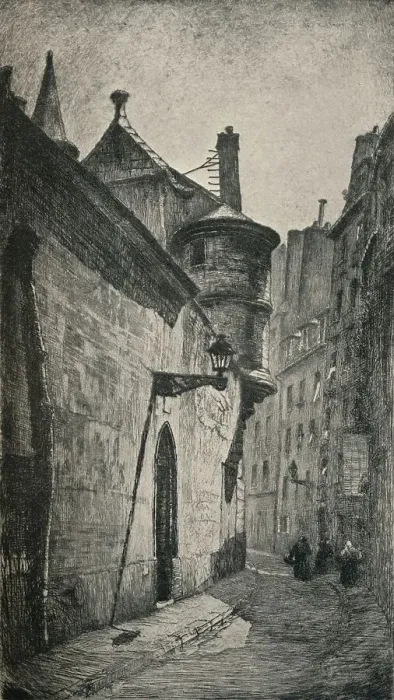 Framed Print : Hotel de Sens, 1915. Artist: George T Plowman Framed Print : Hotel de Sens, 1915. Artist: George T Plowman