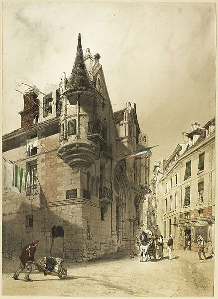 Hotel de Sens, Paris, 1839. Creator: Thomas Shotter Boys