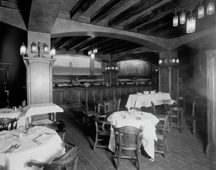 Framed Print : Hotel Utica, the cafe, Utica, N.Y. between 1905 and 1915. Creator: Unknown Framed Print : Hotel Utica, the cafe, Utica, N.Y. between 1905 and 1915. Creator: Unknown