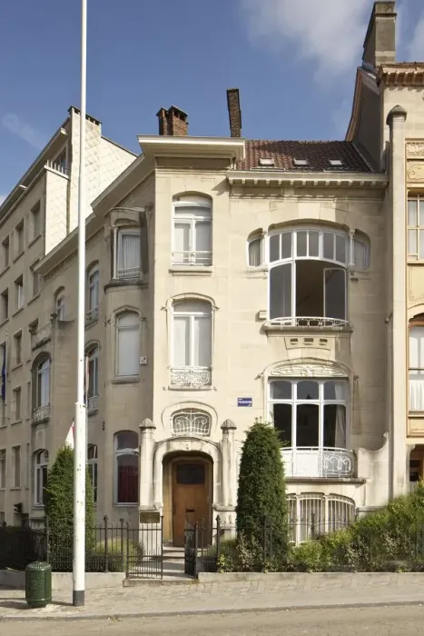 Framed Print : Hotel van Eetvelde, 2 Av. Palmerston, Brussels, Belgium, (1898), c2014-2017. Artist Framed Print : Hotel van Eetvelde, 2 Av. Palmerston, Brussels, Belgium, (1898), c2014-2017. Artist