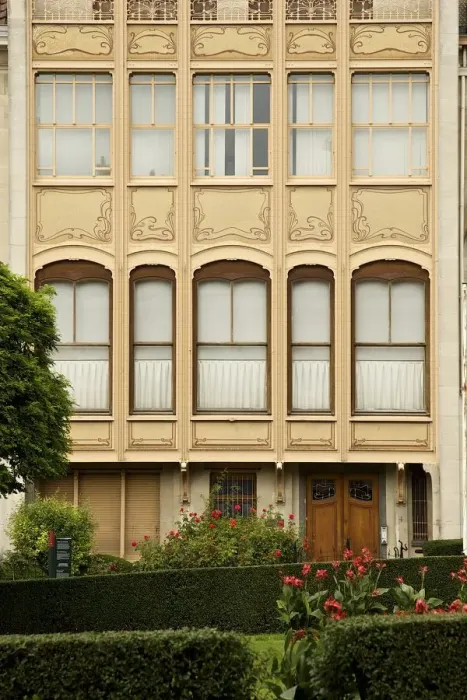 Framed Print : Hotel van Eetvelds, Av. Palmeston, Brussels, Belgium, (1895), c2014-2017. Artist Framed Print : Hotel van Eetvelds, Av. Palmeston, Brussels, Belgium, (1895), c2014-2017. Artist