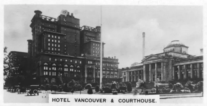 Framed Print : Hotel Vancouver and Courthouse, Canada, c1920s Framed Print : Hotel Vancouver and Courthouse, Canada, c1920s