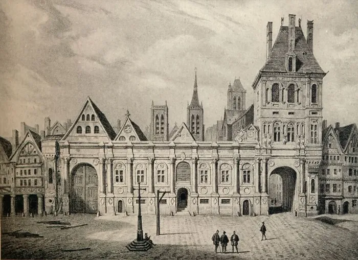 Framed Print : The Hotel de Ville in 1583, 1915 Framed Print : The Hotel de Ville in 1583, 1915