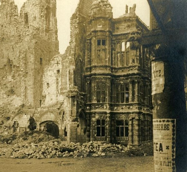 Hotel de Ville, Arras, northern France, c1914-c1918