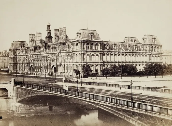 Framed Print : Hotel de Ville, Paris, between 1849 and 1864. Creator: Edouard Baldus Framed Print : Hotel de Ville, Paris, between 1849 and 1864. Creator: Edouard Baldus