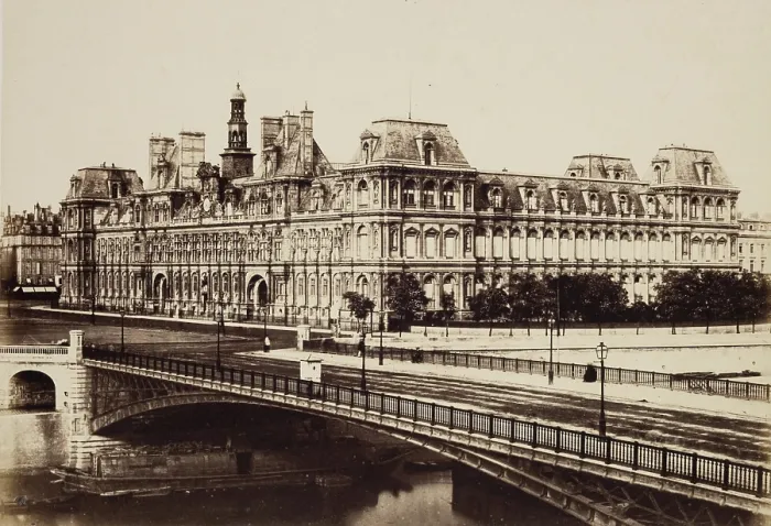 Framed Print : Hotel de Ville, Paris, between 1849 and 1864. Creator: Edouard Baldus Framed Print : Hotel de Ville, Paris, between 1849 and 1864. Creator: Edouard Baldus