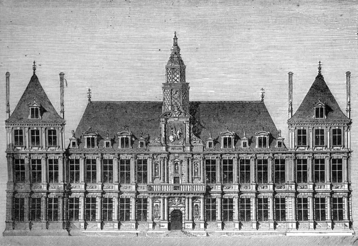Framed Print : Hotel de Ville, Reims, France, 1882-1884 Framed Print : Hotel de Ville, Reims, France, 1882-1884