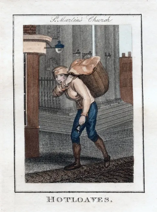 Framed Print : Hotloaves, St Martins Church, London, 1805 Framed Print : Hotloaves, St Martins Church, London, 1805