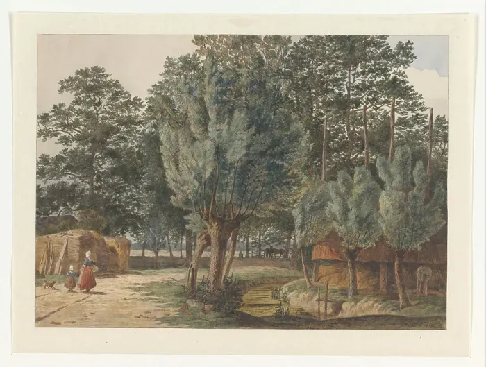 Framed Print : On the Houdringe estate near De Bilt, 1860. Creator: Hendrik Abraham Klinkhamer Framed Print : On the Houdringe estate near De Bilt, 1860. Creator: Hendrik Abraham Klinkhamer
