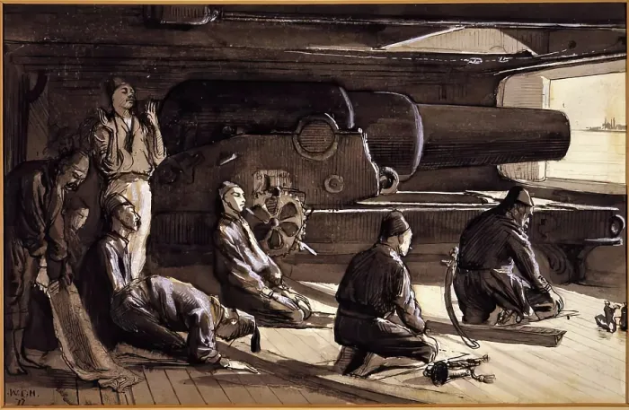 Framed Print : The Hour of Prayer, 1877. Creator: Walter Charles Horsley Framed Print : The Hour of Prayer, 1877. Creator: Walter Charles Horsley
