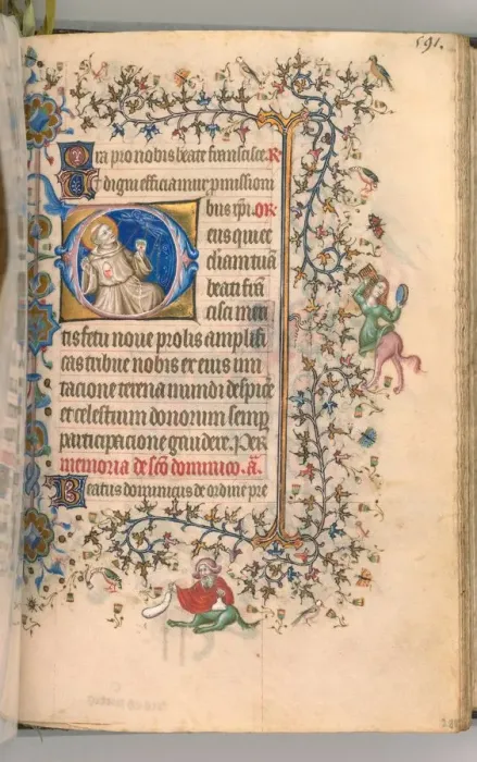 Framed Print : Hours of Charles the Noble, King of Navarre (1361-1425), fol. 290r, St. Francis, c Framed Print : Hours of Charles the Noble, King of Navarre (1361-1425), fol. 290r, St. Francis, c